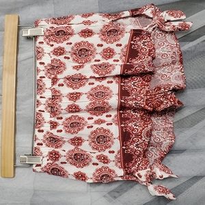 LA Hearts Tribal Side-tie Soft Shorts SM White&Red